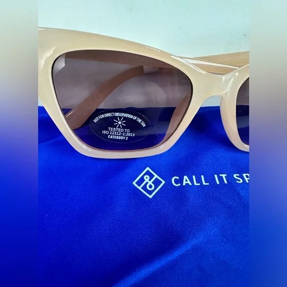 😎 Stylish and Chic! New Call It Spring Beige Sunglasses 🕶️ - Picture 2 of 4